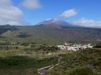 Mirador de Cherfe Ausblick nach Santiago del Teide mit Pico del Teide - Teno Gebirge